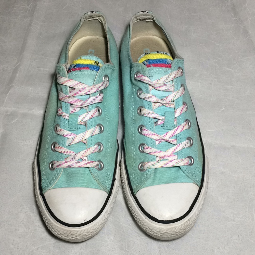 Mint green Converse